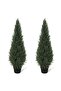 1/2pcs PE Anti-UV Artificial Cypress Tree - Fashionable, Simple, Comfortable, Practical, and Anti-UV