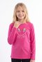 Girl's Round Neck Sweatshirt with Print Detail - 2