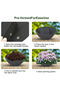 (14-inch) Three-pc hanging basket liner, flower pot liner, window frame hanging flower pot installation, simple moisture-retaining hanging basket... - 3