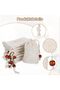 Pack of 20 Soap Bags with Cotton Ribbon Brown Pearl Rope Foam Nets Shower Gels Storage - 3