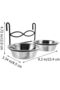 Stainless steel multi-functional hanging bird feeder trough - 2