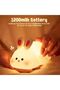 Children Night Light Nursing Light Rabbit Silicone Bedside Lamp LED Touch USB Rechargeable Kids Room Rabbit Night Light - 4
