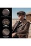 Winter Retro Style Leather Flat Cap for Men and Women - Cabbie Ivy Cap, Peaky Blinders Hat, Perfect for Cold Weather - 4
