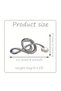 Decorative metal hair clip with musical notes 1. Large claw clip for securing thick women's hairstyles. Elegant and suitable for everyday use. - 3