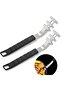 Heat-resistant grill handle - SS grill puller - anti-scalding - non-slip ergonomic handle - barbecue accessories - camping barbecue tool accessories