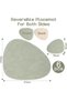A set of 6 oval placemats, washable, 33x41 cm, made of leather, non-slip. - 4
