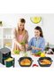 2-Piece Silicone Baking Mold for Air Fryers - Air Fryer Baking Paper Mold, Air Fryer Accessories (Gray) - 5