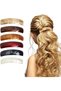 6 pieces of hairpins for ladies, automatic, large, classic, retro, for fine and medium-thick hair, beautiful hairpins for women and girls (brown)