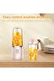 Portable Mini Blender - USB Rechargeable Smoothie Maker with 6 Stainless Steel Blades - Travel Size - 2