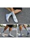 Unisex running socks, featuring arch support, men's socks, mid-calf socks, athletic socks, one size fits all - black. - 3