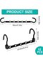 12 Hangers - Space - Saving Hangers - Wardrobe Storage Rack - Multifunctional Hangers - Sturdy Plastic - Non - Slip - Practical Wardrobe Hangers -... - 5