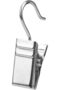 100-piece pack of metal curtain clips - with hooks - 3