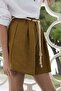 Tie-belt paper bag shorts - 3