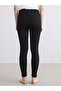 Women's Elasticated Waist Plain Base Layer Leggings - 7