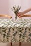 Eucalyptus Dertsiz & Easy to Clean Ruffled Tablecloth 145X200 cm - 2