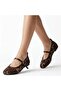 Juta Brown Tulle Ballerina Shoes - 4