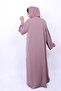 * Elegant Nida Abaya with Geometric Diamond Embroidery & Matching Hijab - 5