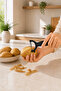 Serrated Slasher Stainless Steel Fruit Vegetable Peeler Ergonomic Shell Peeler with Rotten-Fruit Removal Tip - 2
