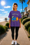 Unisex Oversize Tennis Printed T-Shirt 100% Cotton Tennis Themed Comfortable Fit Short Sleeve T-Shirt