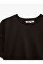 Comfortable Fit Crew Neck Short Sleeve Crop T-Shirt - 7