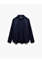 Regular Fit Long Sleeve Half Italian Collar Shirt - 3