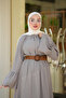 Linen Zanar Straw Fabric Dress - 9