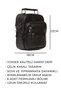 Men's Black Steel Case Genuine Leather Medium Size Hand and Shoulder Bag with Adjustable Strap - 3