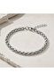 Italian Mesh Model Chain Stainless Steel Tarnish Resistant Men's Bracelet Adjustable - 4