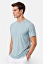 Men Slim Fit Short Sleeve Training T-Shirt, Ice Blue - 5
