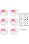 6 Creative LED Night Lights - Ambient Light Remote Control Cabinet Light Set - 4