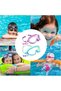 Two Pairs Kids Swimming Goggles Earplugs Waterproof Leak-Proof Anti-Fog UV Lenses Silicone Diving Gear Ages 3-15 Purple-Pink Green-Blue - 5