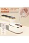 Garment steamer - Compact travel steam iron - with digital display - 1000W foldable design - Gold white design - 4
