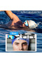 Swimming goggles for men and women, waterproof, anti-fog, UV protection, wide field of vision, leak-proof - black - 4