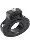 2-Piece Motorcycle Handrail Clip Bracket 1/4" Screw Bicycle Seatpost Clip for GoPro 13 ONE Action Camera Accessory (Black Clip)