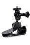 Universal ball joint adjustable camera bracket for car sun visors, suitable for Osmo Pocket 3 cameras.