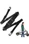 Universal Electric Scooter Shoulder Strap, Adjustable & Portable Belt for Xiaomi M365 & Foldable Bikes (Black)