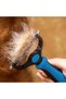 Two-pack pet grooming combs, dog grooming kit, double-sided brush for removing loose hair, suitable for cats and dogs. - 2