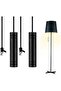 2-Pack Bathroom Light Pull Cord Switches (1.5m, black), universal metal pull chain for fans & blinds.