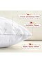 Christmas cushion cover 45×45 cm – soft plush short wool, luxury white with Christmas tree (1 piece) - 3