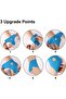 10-Pack Pre-Cut Ankle Kinesiology Support Tape Strips, Elastic Latex-Free Sports Tape (Blue) - 4