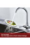 4-piece sink drain strainer, stainless steel kitchen sink strainer, with a 7cm wide drain plug. - 2