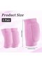 Bright Pink Size M Volleyball Knee Pads (23x11.5cm) - Elastic Breathable Sports Support for Dance, Yoga & Basketball - 4
