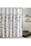 Shower curtain - Waterproof - 182x182 cm - 12 hooks - Rust resistant - Modern style