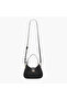 Solid Shoulder Bag with Twist Lock Closure - 3