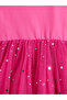 Girls Mesh Tulle Ruffled Sleeve Dress - 4