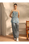 Blue Printed Cotton Straight Kurti - 6