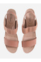 Ankle Elasticated Strap Open Toe Sandals - 5