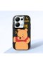 Redmi Note 13 Pro 4g Compatible Case Camera Protector Black Silicone Couple Phone Case with Bear Pattern