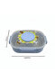 2-Section Plastic Lunch Box with Spork - 20×13 cm - 4