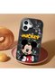 iPhone 17 Compatible Case Camera Protector Black Silicone Couple Phone Case Character Patterned - 2